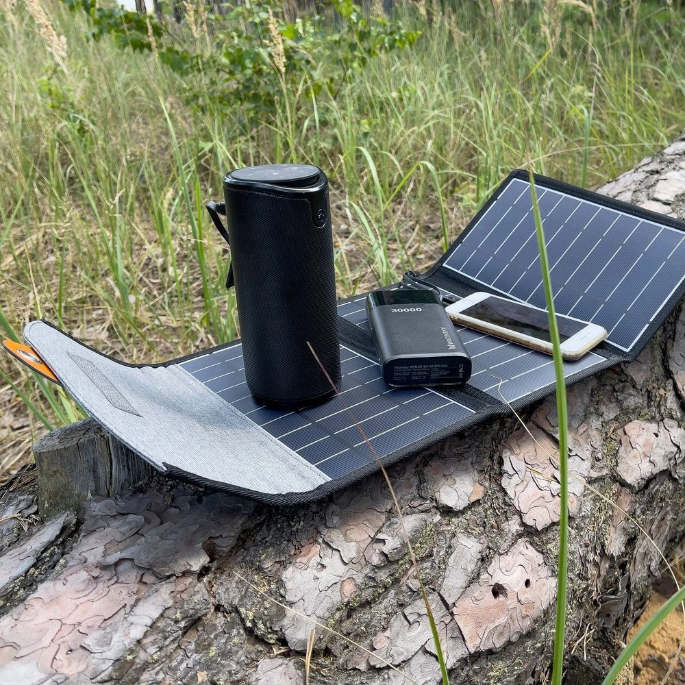 Hurtownia GSM - Solární nabíječka Choetech SC005 22W skládací 2xUSB-A černá - CHT81 - {ean13} - Hurt