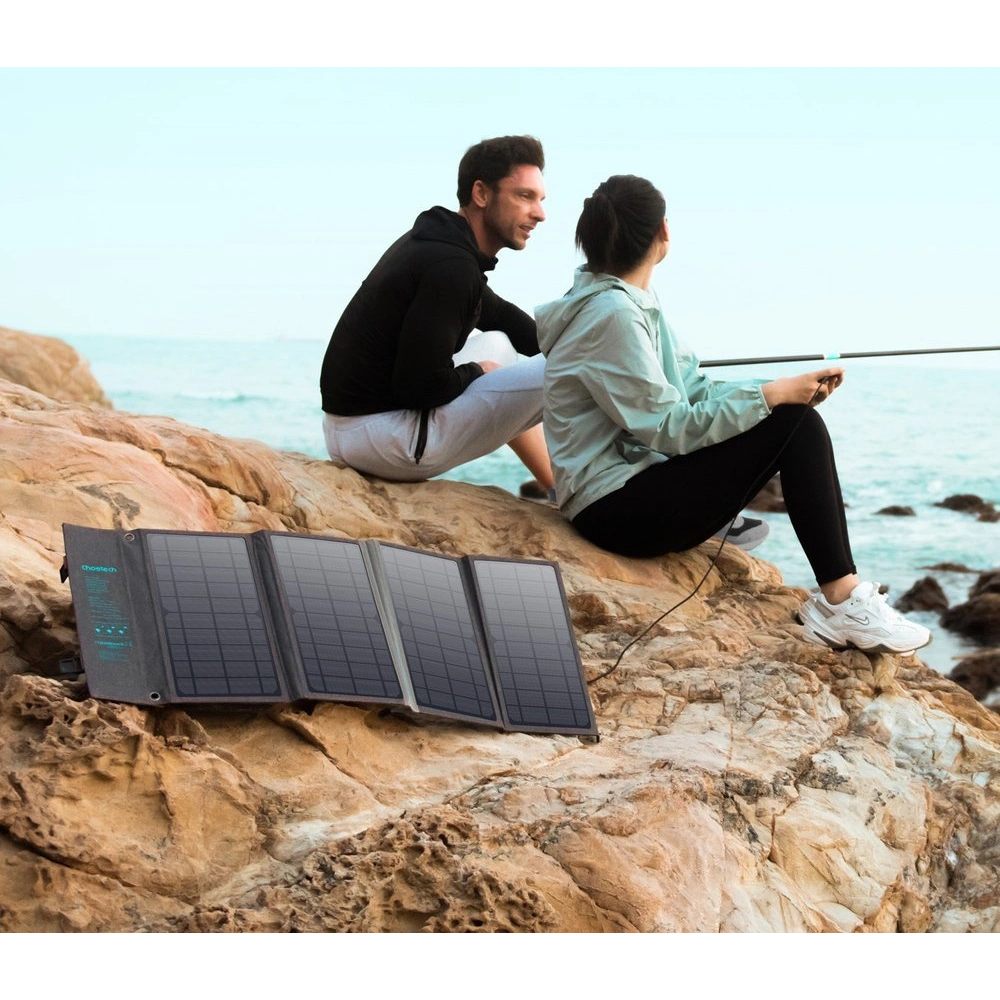Hurtownia GSM - Solar-Ladegerät Choetech SC006 USB-A, USB-C 36W QC PD grau - CHT82 - {ean13} - Hurt