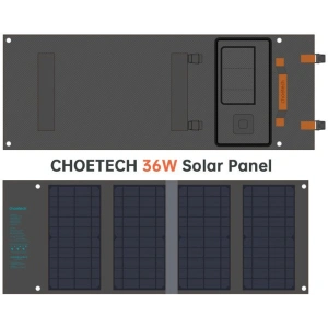Hurtownia GSM - Încărcător solar Choetech SC006 USB-A, USB-C 36W QC PD gri - CHT82 - {ean13} - Hurt