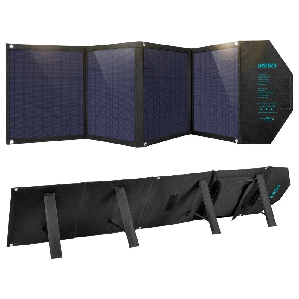 Wholesale Choetech SC007 Solar Charger 80W DC, USB-C, 2xUSB-A PD, QC black - CHT83 - {ean13} - Hurt