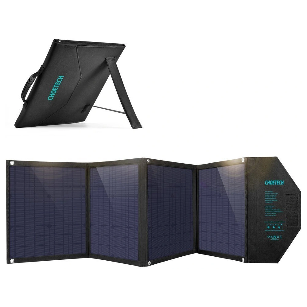 Wholesale Choetech SC007 Solar Charger 80W DC, USB-C, 2xUSB-A PD, QC black - CHT83 - {ean13} - Hurt
