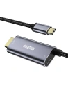 Adaptér HUB Choetech XCH-M18GY USB-C/HDMI 4K - USB-C PD pro MacBook/PC 1.8m šedý
