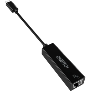 Hurtownia GSM - Cărți de rețea externe Choetech HUB-R01 RJ45/USB-C (1000Mbps) Ethernet neagră - CHT85 - {ean13} - Hurt