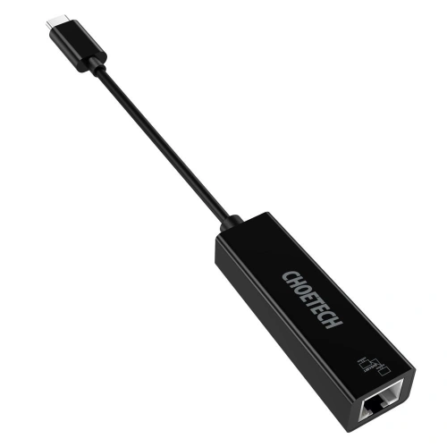 Zewnętrzna karta sieciowa Choetech HUB-R01 RJ45/USB-C (1000Mbps) Ethernet czarna