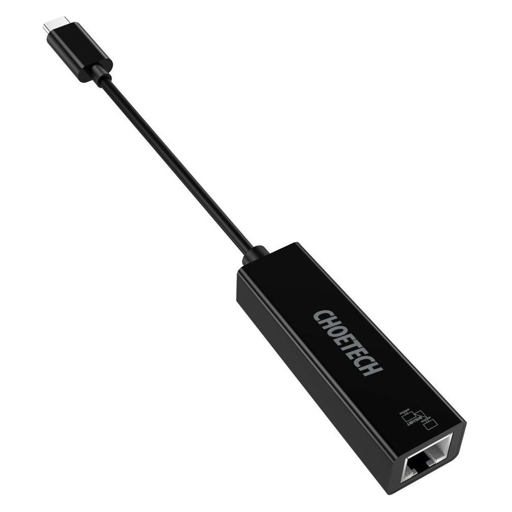 Hurtownia GSM - Externí síťová karta Choetech HUB-R01 RJ45/USB-C (1000Mbps) Ethernet černá - CHT85 - {ean13} - Hurt