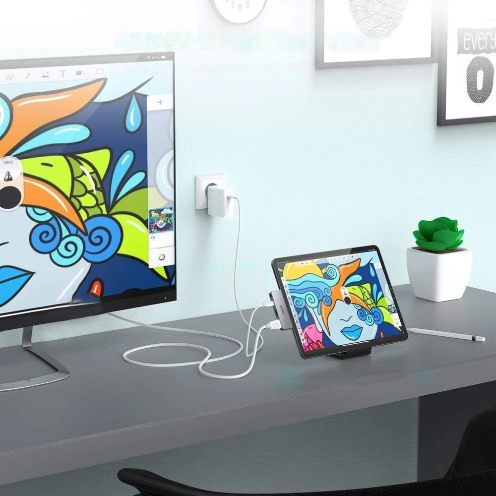 Hurtownia GSM - Adaptér HUB Choetech HUB-M13 4w1 USB-C 60W PD černý - CHT90 - {ean13} - Hurt