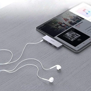 Adaptér HUB Choetech HUB-M13 4w1 USB-C 60W PD černý