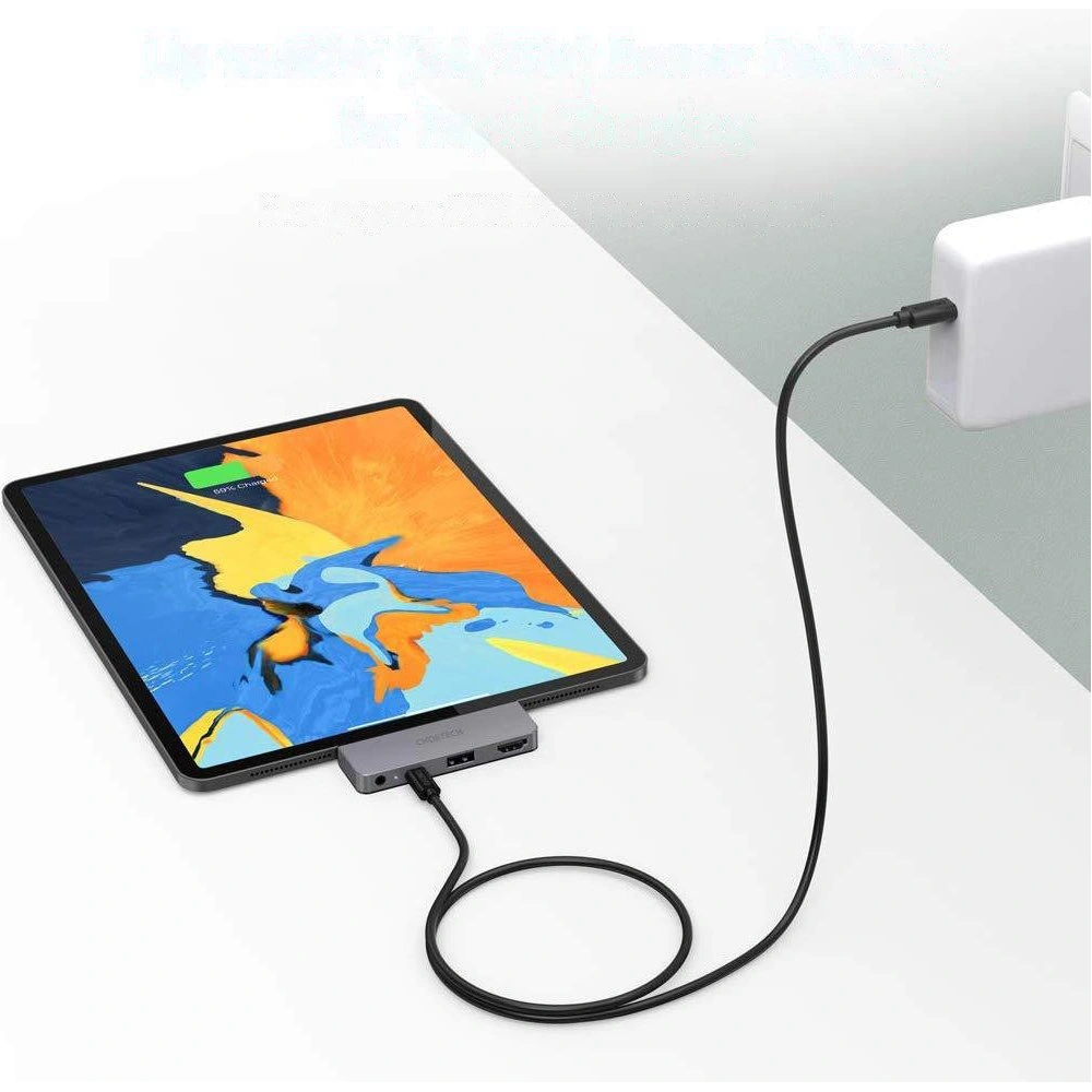 Hurtownia GSM - Adaptér HUB Choetech HUB-M13 4w1 USB-C 60W PD černý - CHT90 - {ean13} - Hurt