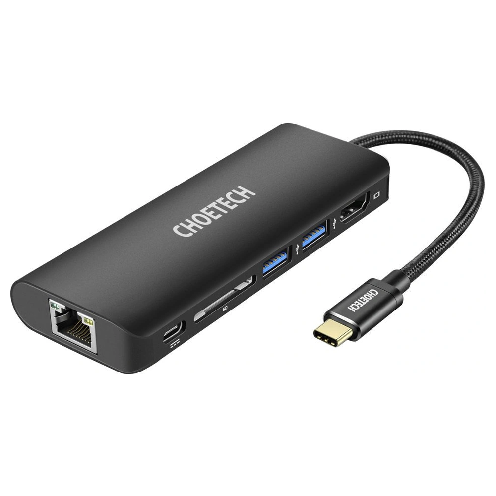 Hurtownia GSM - Adaptér HUB Choetech HUB-M05 6v1 USB-C 100W PD černý - CHT92 - {ean13} - Hurt