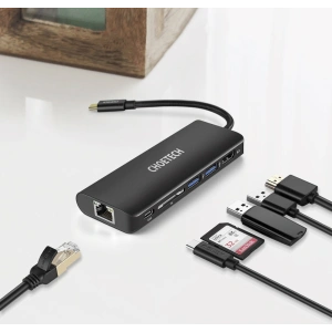 Hurtownia GSM - Adapter HUB Choetech HUB-M05 6w1 USB-C 100W PD negru - CHT92 - {ean13} - Hurt