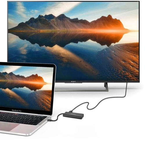 Adapter HUB Choetech HUB-M05 6w1  USB-C 100W PD czarny