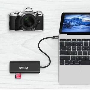 Hurtownia GSM - Adapter HUB Choetech HUB-M05 6w1 USB-C 100W PD negru - CHT92 - {ean13} - Hurt