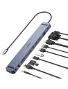 Adapter HUB Choetech HUB-M20 11w1 USB-C 100W PD grau