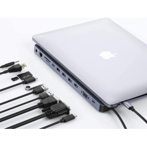 Hurtownia GSM - Adapter HUB Choetech HUB-M20 11w1 USB-C 100W PD gri - CHT93 - {ean13} - Hurt