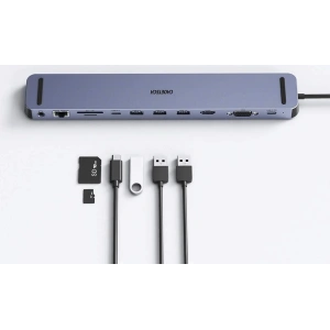 Hurtownia GSM - Adapter HUB Choetech HUB-M20 11w1 USB-C 100W PD gri - CHT93 - {ean13} - Hurt