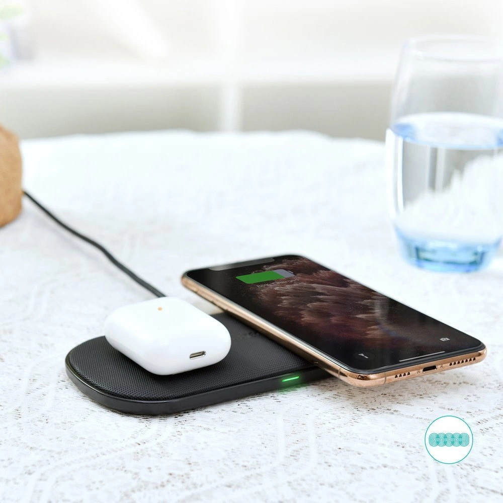 Wholesale Choetech T535-S (H) Wireless Charger 2in1 Qi 10W black - CHT95 - {ean13} - Hurt