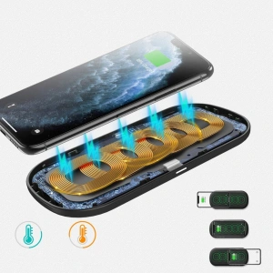 Hurtownia GSM - Ładowarka bezprzewodowa Choetech T535-S (H) 2w1 Qi 10W czarny - CHT95 - {ean13} - Hurt