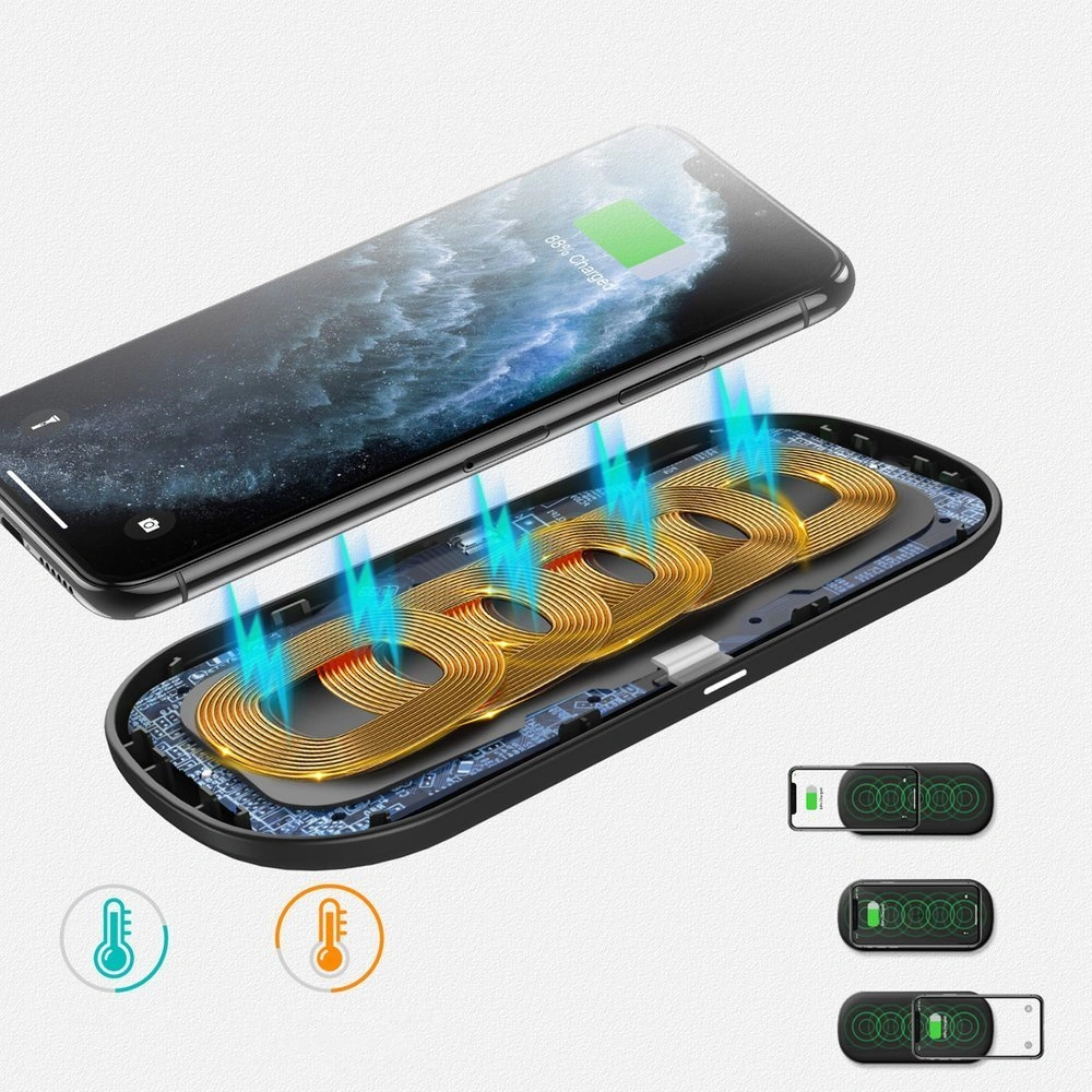 Hurtownia GSM - Ładowarka bezprzewodowa Choetech T535-S (H) 2w1 Qi 10W czarny - CHT95 - {ean13} - Hurt