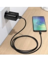Hurtownia GSM - Hálózati töltő Choetech Q5003 QC3.0 18W 3A + USB-A/USB-C 1m fekete kábel - CHT96 - {ean13} - Hurt
