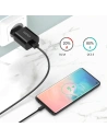 Hurtownia GSM - Hálózati töltő Choetech Q5003 QC3.0 18W 3A + USB-A/USB-C 1m fekete kábel - CHT96 - {ean13} - Hurt