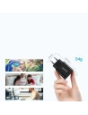 Hurtownia GSM - Hálózati töltő Choetech Q5003 QC3.0 18W 3A + USB-A/USB-C 1m fekete kábel - CHT96 - {ean13} - Hurt