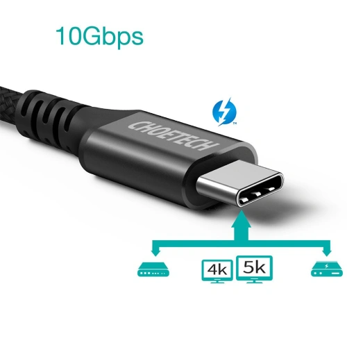 Kabel Choetech XCC-1007 USB-C/USB-C 3.2 Gen 2 100W PD 2m czarny