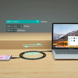 Hurtownia GSM - Kabel Choetech XCC-1007 USB-C/USB-C 3.2 Gen 2 100W PD 2m czarny - CHT97 - {ean13} - Hurt