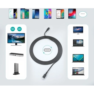 Hurtownia GSM - Cablul Choetech XCC-1007 USB-C/USB-C 3.2 Gen 2 100W PD 2m negru - CHT97 - {ean13} - Hurt