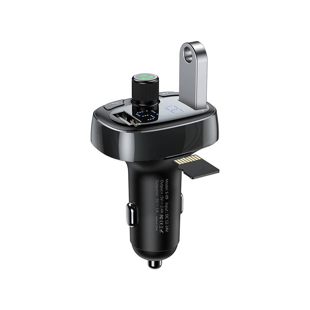 Hurtownia GSM - Transmiter FM Baseus T-typed S-09 Bluetooth (černý) - BSU4329 - {ean13} - Hurt