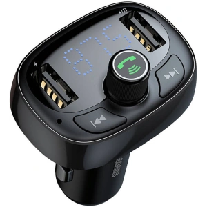 Hurtownia GSM - Transmiter FM Baseus T-typed S-09 Bluetooth (černý) - BSU4329 - {ean13} - Hurt