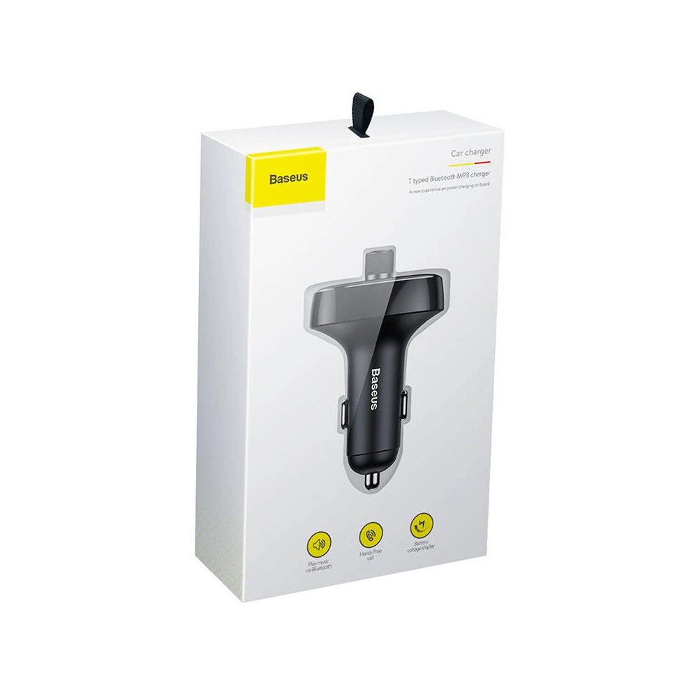 Hurtownia GSM - FM-Transmitter Baseus T-typed S-09 Bluetooth (schwarz) - BSU4329 - {ean13} - Hurt