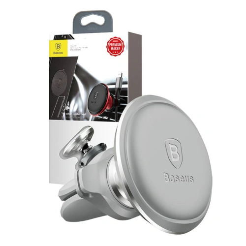 Uchwyt samochodowy magnetyczny do kratki Baseus (srebrny)