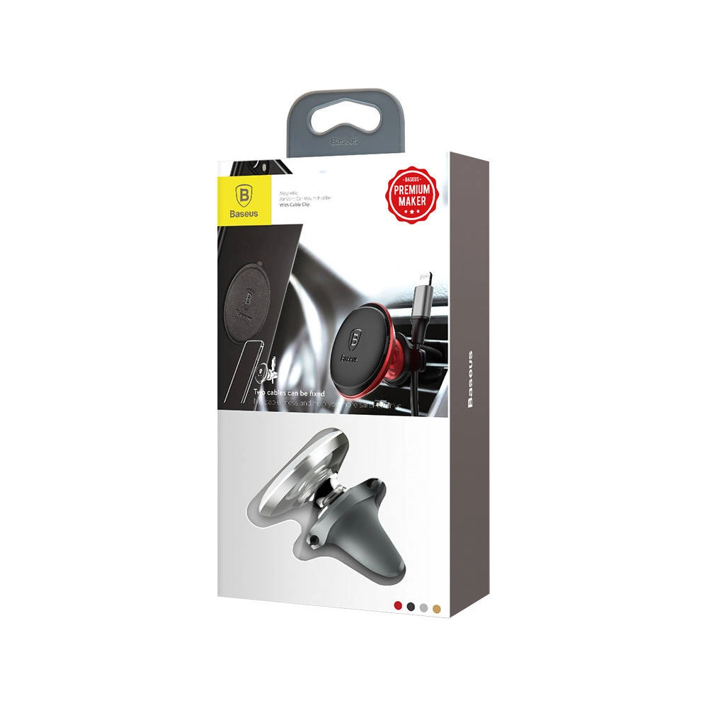 Hurtownia GSM - Magnetický automobilový držák do mřížky Baseus (stříbrný) - BSU4330 - {ean13} - Hurt