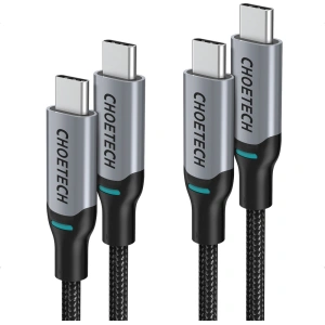 Hurtownia GSM - Cablul Choetech MIX00073 USB-C/USB-C PD 100W 5A 1,8m negru [2 PACK] - CHT100 - {ean13} - Hurt