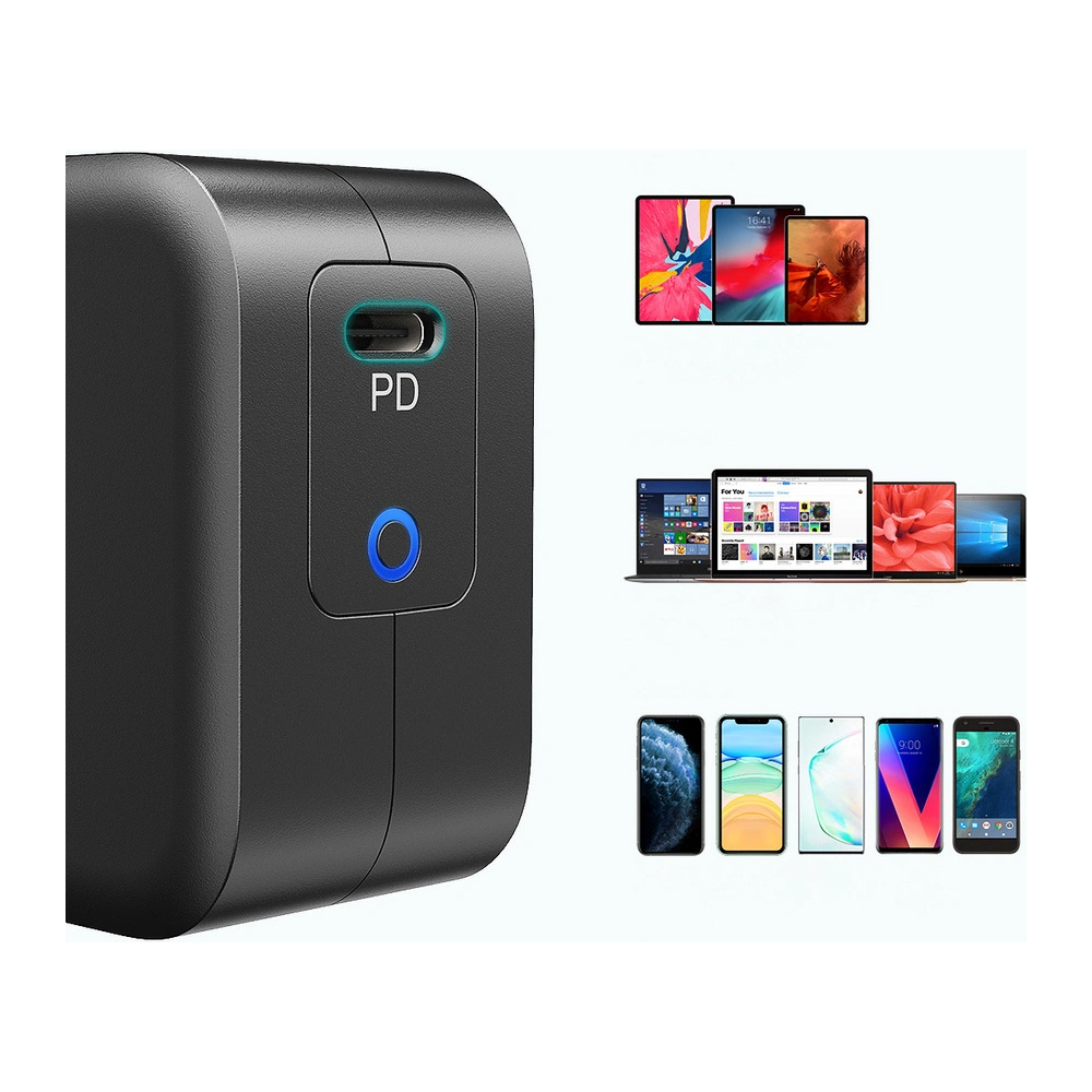 Hurtownia GSM - Síťová nabíječka Choetech Q6006 GaN USB-C 60W PD + kabel USB-C/USB-C 1,8m černý - CHT101 - {ean13} - Hurt