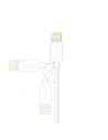 Hurtownia GSM - Kabel Choetech IP0027 USB-A/Lightning MFI 1,8m bílý - CHT102 - {ean13} - Hurt