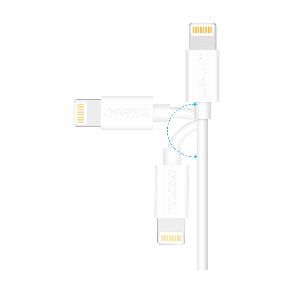 Hurtownia GSM - Kabel Choetech IP0027 USB-A/Lightning MFI 1,8m bílý - CHT102 - {ean13} - Hurt