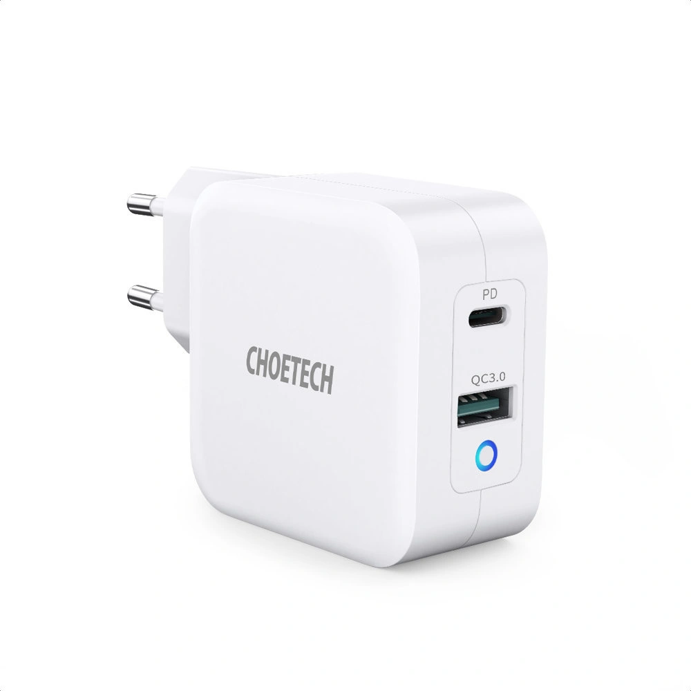 Hurtownia GSM - Netzteil Choetech PD8002 GaN USB-C PD USB-A QC 3.0 65W 3,25A weiß - CHT103 - {ean13} - Hurt