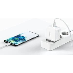Hurtownia GSM - Netzteil Choetech PD8002 GaN USB-C PD USB-A QC 3.0 65W 3,25A weiß - CHT103 - {ean13} - Hurt