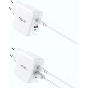 Hurtownia GSM - Netzteil Choetech PD8002 GaN USB-C PD USB-A QC 3.0 65W 3,25A weiß - CHT103 - {ean13} - Hurt