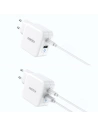Hurtownia GSM - Netzteil Choetech PD8002 GaN USB-C PD USB-A QC 3.0 65W 3,25A weiß - CHT103 - {ean13} - Hurt