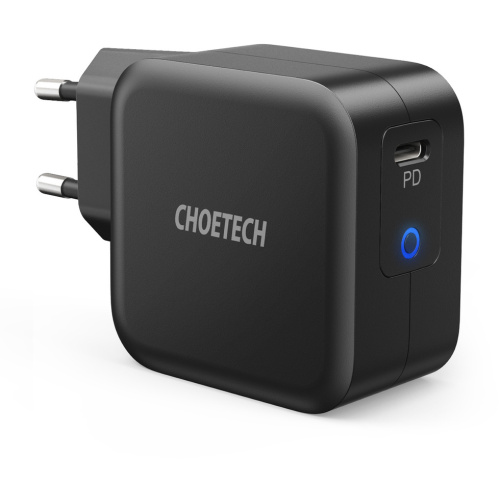 Choetech Distributor - 6971824975536 - CHT104 - Choetech Q6006 GaN Wall Charger USB-C 61W 3A PD black - B2B homescreen