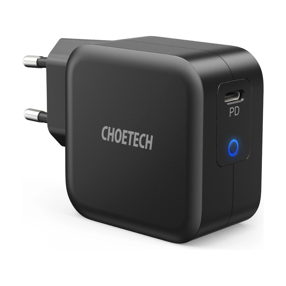 Hurtownia GSM - Încărcător de rețea Choetech Q6006 GaN USB-C 61W 3A PD negru - CHT104 - {ean13} - Hurt