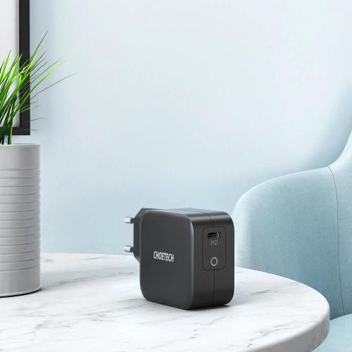 Ładowarka sieciowa Choetech Q6006 GaN USB-C 61W 3A PD czarny