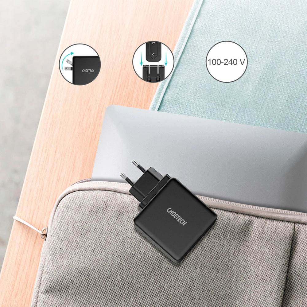 Hurtownia GSM - Nabíječka Choetech Q4004-EU USB-C PD 60W 3A černá - CHT105 - {ean13} - Hurt