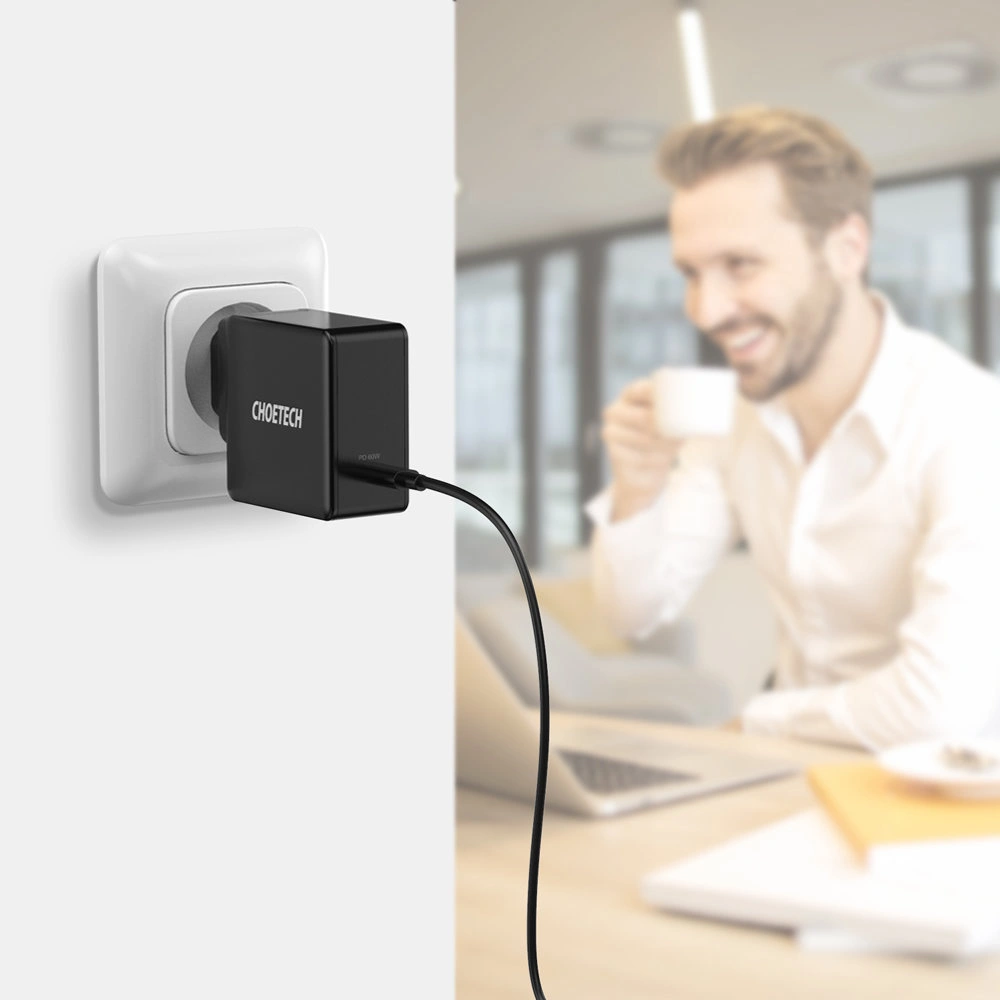 Hurtownia GSM - Nabíječka Choetech Q4004-EU USB-C PD 60W 3A černá - CHT105 - {ean13} - Hurt