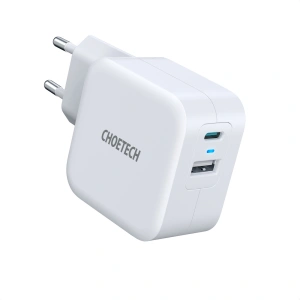 Hurtownia GSM - Încărcător de rețea Choetech PD5002-EU QC PD 38W 5A USB-C + USB-A alb - CHT106 - {ean13} - Hurt