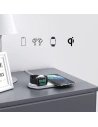 Hurtownia GSM - Vezeték nélküli töltő Choetech T317 Qi 2w1 okostelefonokhoz/Apple Watch-hoz állványos (MFI) USB-C fehér - CHT107 - {ean13} - Hurt