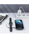 Hurtownia GSM - Vezeték nélküli töltő Choetech T317 Qi 2w1 okostelefonokhoz/Apple Watch-hoz állványos (MFI) USB-C fehér - CHT107 - {ean13} - Hurt