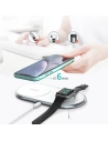 Hurtownia GSM - Vezeték nélküli töltő Choetech T317 Qi 2w1 okostelefonokhoz/Apple Watch-hoz állványos (MFI) USB-C fehér - CHT107 - {ean13} - Hurt